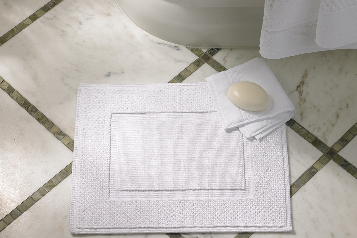 small square bath mat